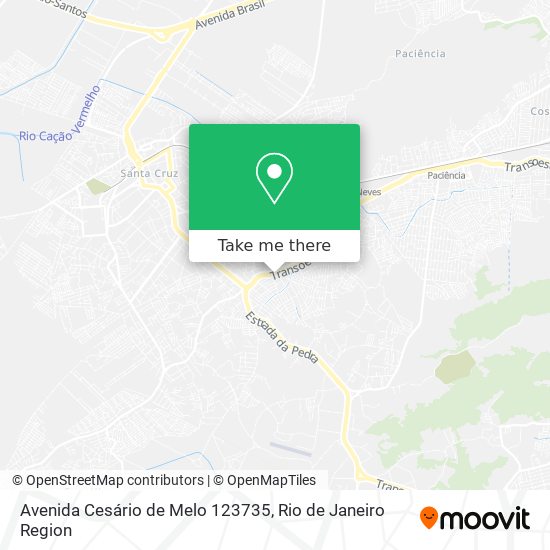 Avenida Cesário de Melo 123735 map