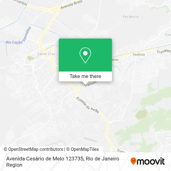 Avenida Cesário de Melo 123735 map