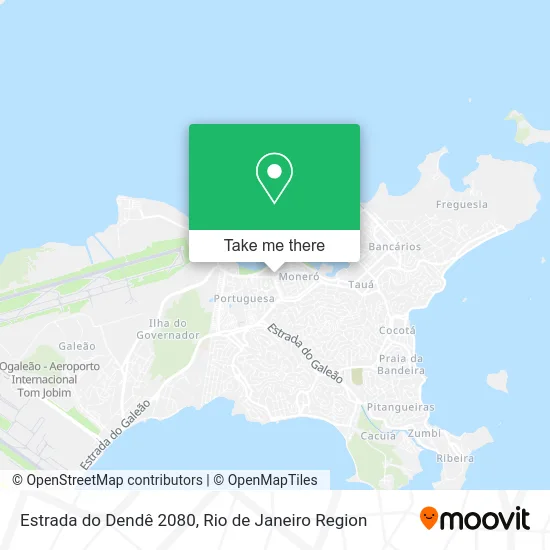 Estrada do Dendê 2080 map