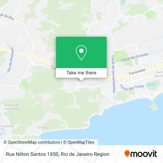 Rua Nilton Santos 1850 map