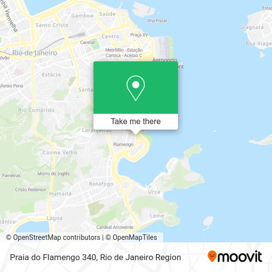 Praia do Flamengo 340 map