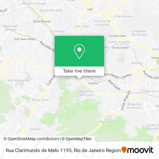 Mapa Rua Clarimundo de Melo 1195