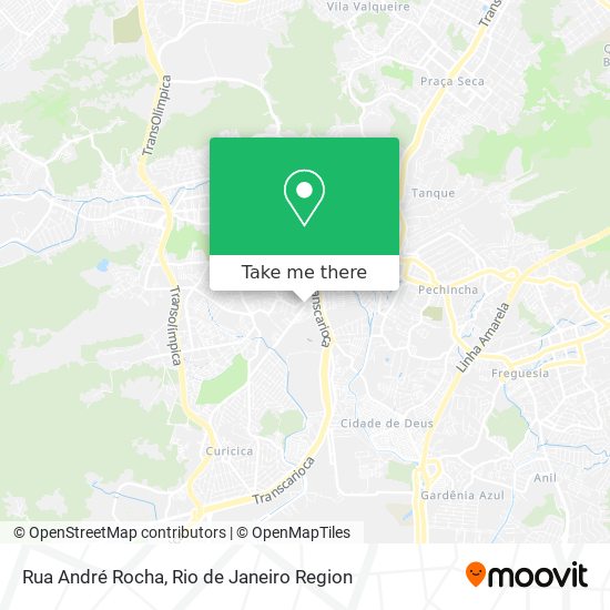 Mapa Rua André Rocha