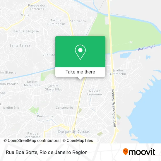 Rua Boa Sorte map