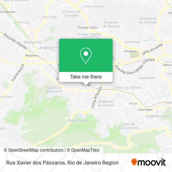 Rua Xavier dos Pássaros map