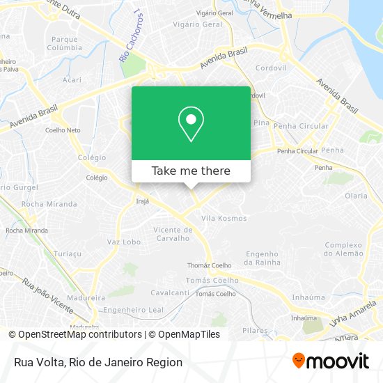 Mapa Rua Volta