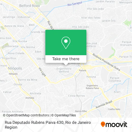 Rua Deputado Rubéns Paiva 430 map