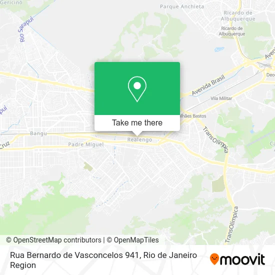 Rua Bernardo de Vasconcelos 941 map