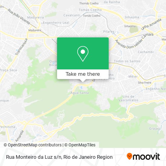 Mapa Rua Monteiro da Luz s/n