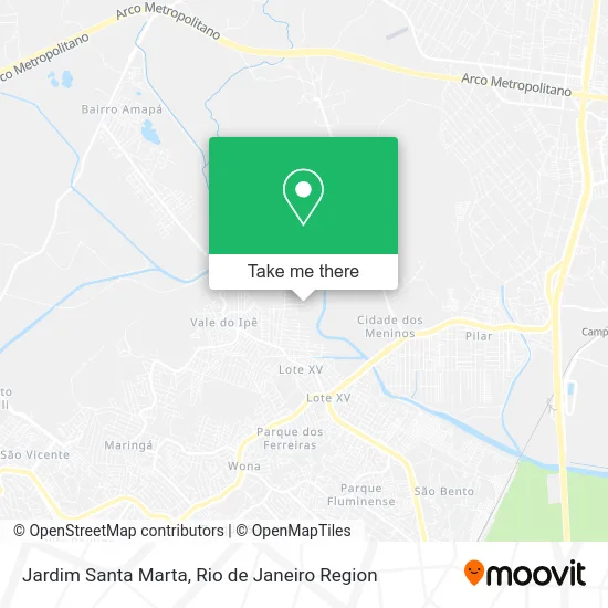 Jardim Santa Marta map