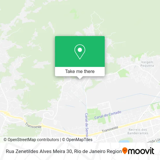 Rua Zenetildes Alves Meira 30 map