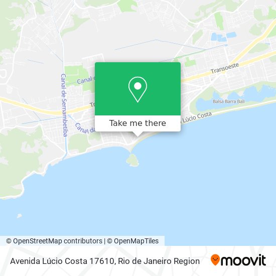 Mapa Avenida Lúcio Costa 17610