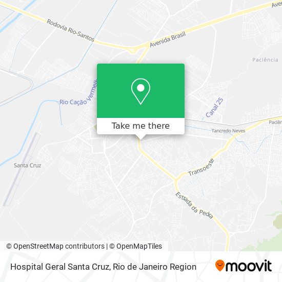 Hospital Geral Santa Cruz map