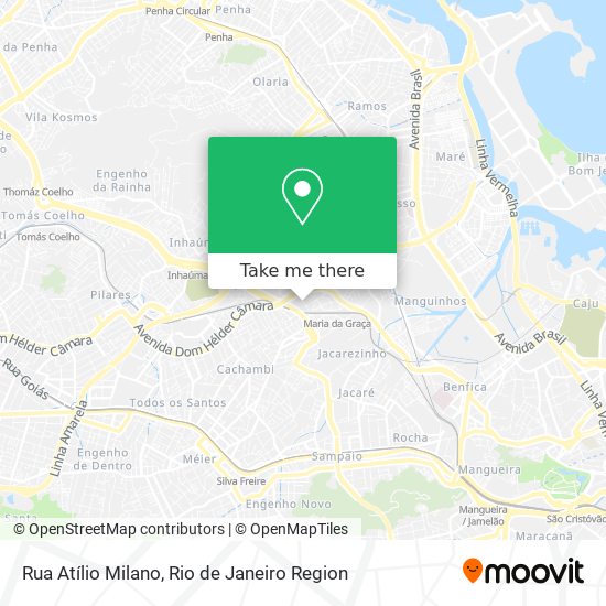 Mapa Rua Atílio Milano