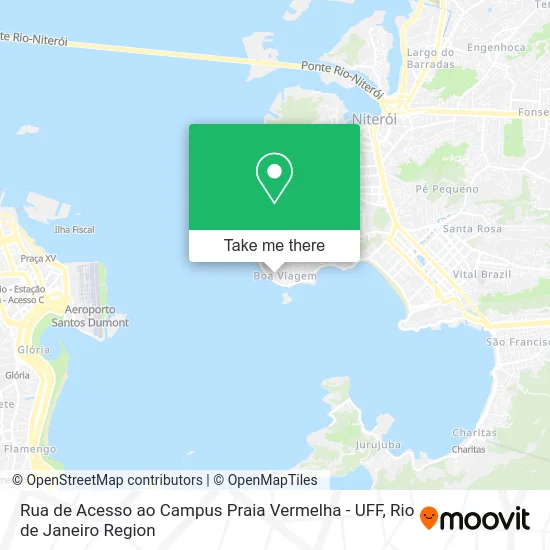 Rua de Acesso ao Campus Praia Vermelha - UFF map