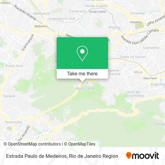 Estrada Paulo de Medeiros map