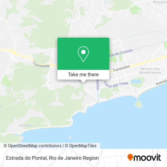 Estrada do Pontal map