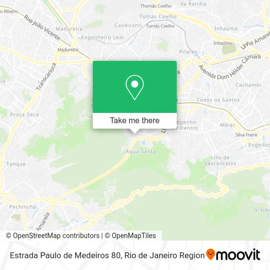 Estrada Paulo de Medeiros 80 map