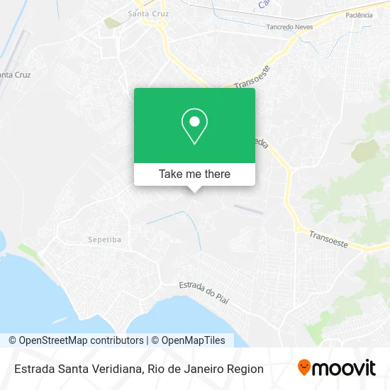 Estrada Santa Veridiana map