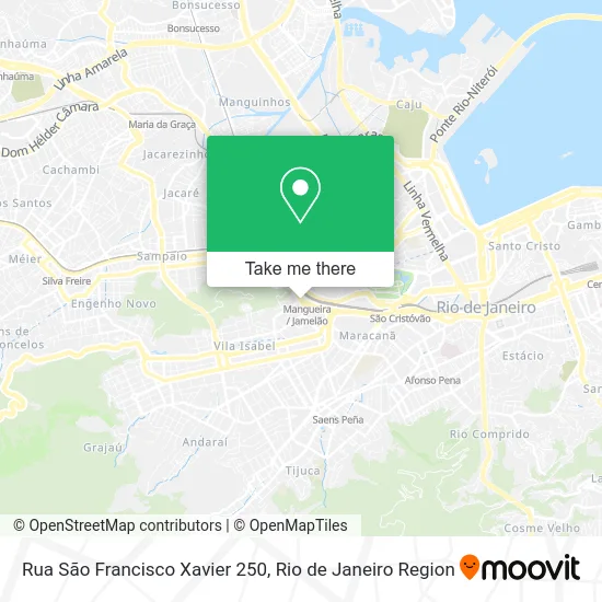 Rua São Francisco Xavier 250 map