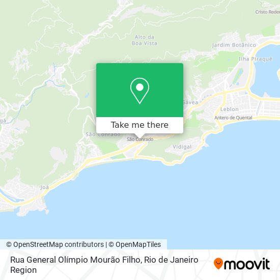 Rua General Olímpio Mourão Filho map