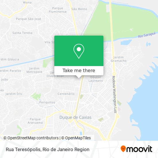 Mapa Rua Teresópolis