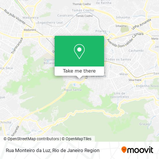 Mapa Rua Monteiro da Luz