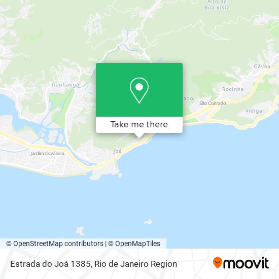 Estrada do Joá 1385 map