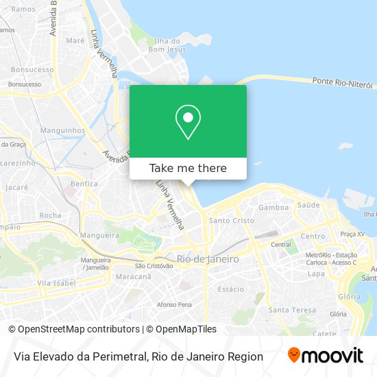 Via Elevado da Perimetral map