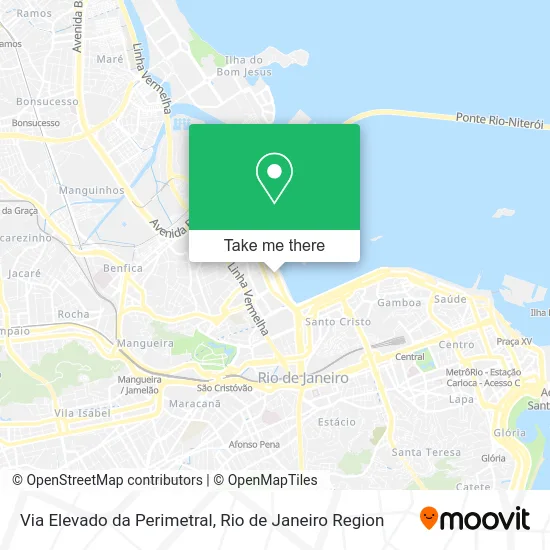 Via Elevado da Perimetral map