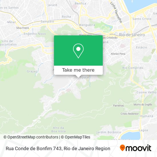 Mapa Rua Conde de Bonfim 743