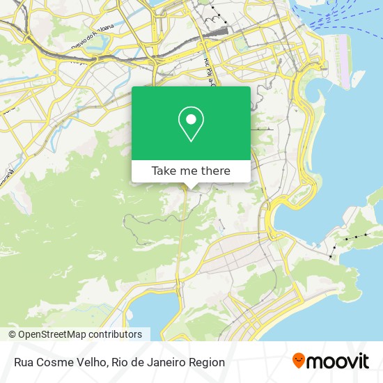 Mapa Rua Cosme Velho