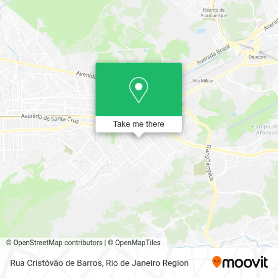 Rua Cristóvão de Barros map