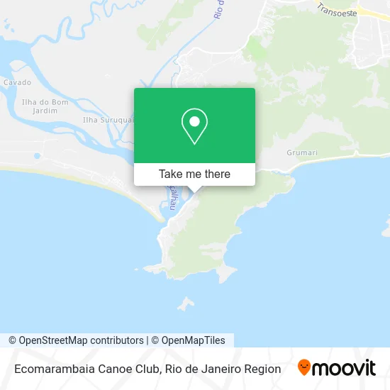 Ecomarambaia Canoe Club map