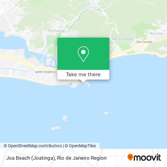 Mapa Joa Beach (Joatinga)