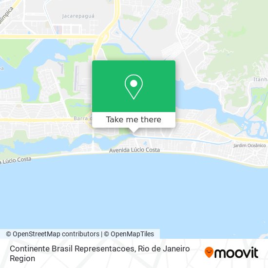 Continente Brasil Representacoes map
