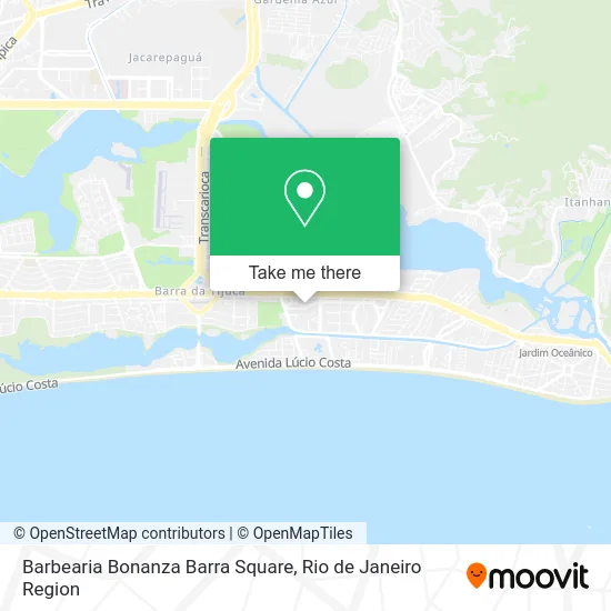 Barbearia Bonanza Barra Square map