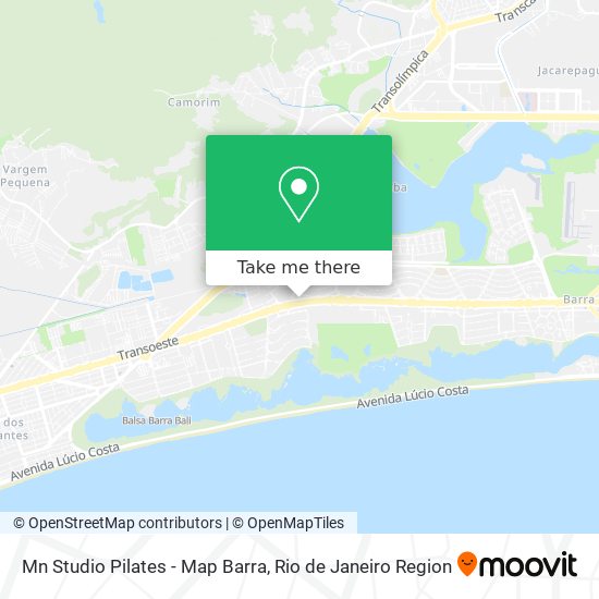 Mapa Mn Studio Pilates - Map Barra