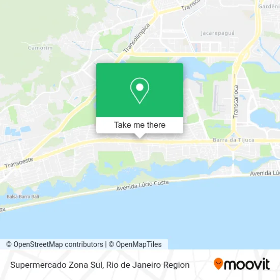 Supermercado Zona Sul map