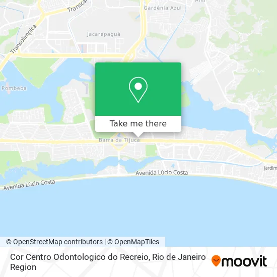 Cor Centro Odontologico do Recreio map