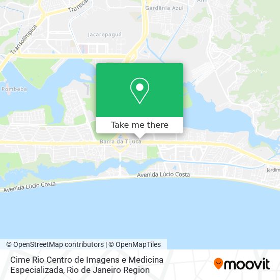 Mapa Cime Rio Centro de Imagens e Medicina Especializada