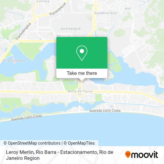 Leroy Merlin, Rio Barra - Estacionamento map