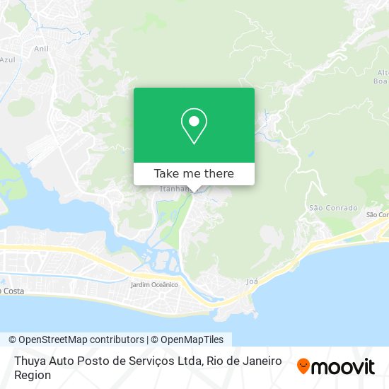 Thuya Auto Posto de Serviços Ltda map