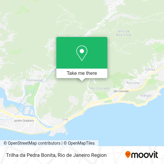 Trilha da Pedra Bonita map