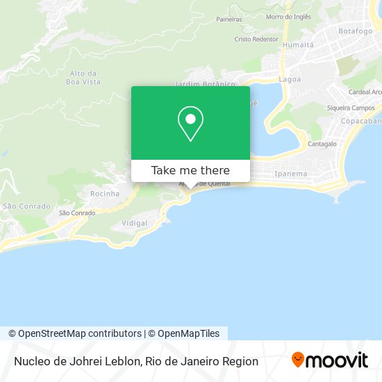 Nucleo de Johrei Leblon map