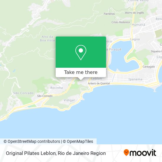 Original Pilates Leblon map