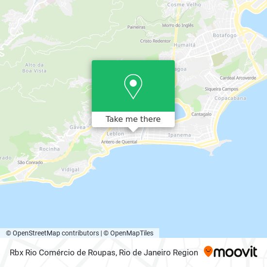 Rbx Rio Comércio de Roupas map