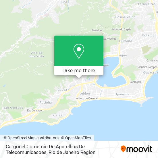 Cargocel Comercio De Aparelhos De Telecomunicacoes map