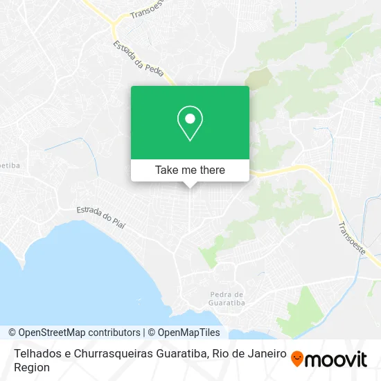 Telhados e Churrasqueiras Guaratiba map