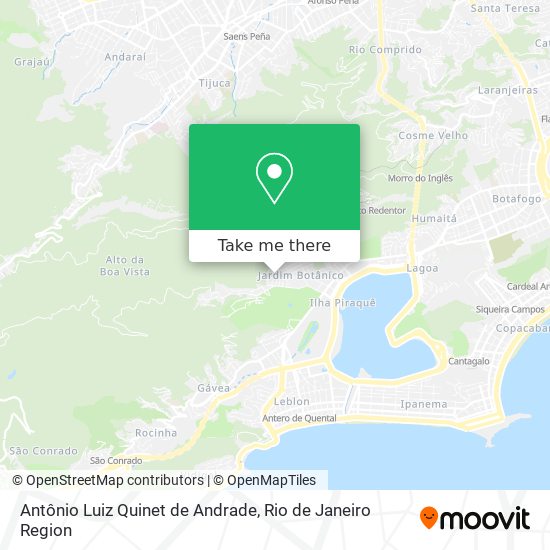Antônio Luiz Quinet de Andrade map